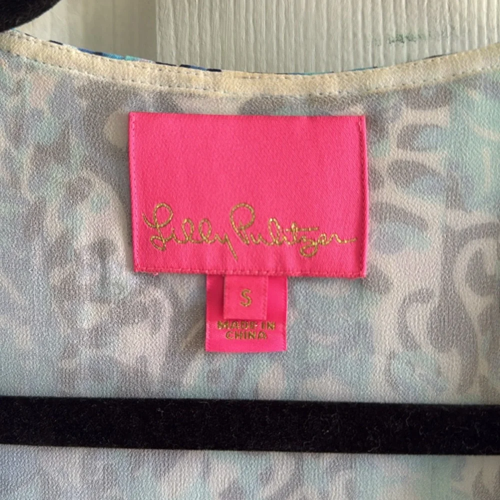 Lilly Pulitzer Marilina Tunic Dress in Light Aqua Spritz